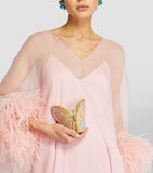 Judith Leiber Butterfly Serafina clutch bag 13cm, imported from the UK