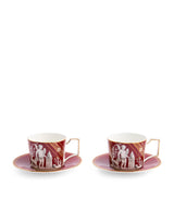 Harrods Wedgwood Set of 2 Renaissance Teacups and Saucers- Buy online at McGrocer