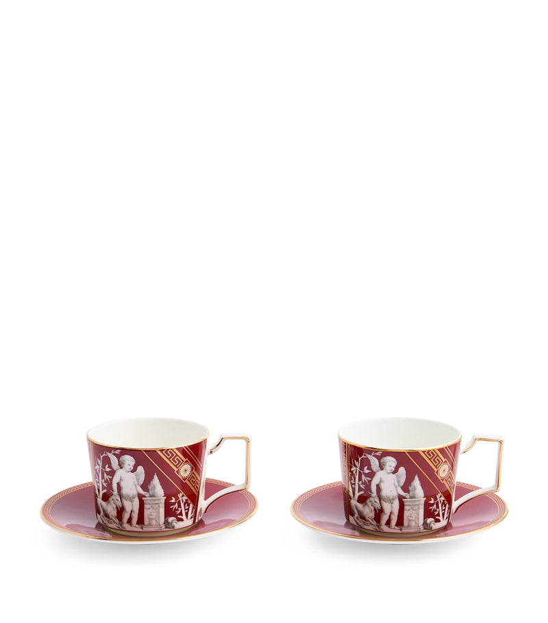 Wedgwood Renaissance teacup and saucer set (British brand)