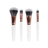 Brushworks Travel Makeup Brush Set White Gold 4 Piece - British product
