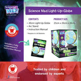 Science Mad 20cm illuminated night globe (British brand)