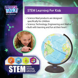 Science Mad 20cm illuminated night globe (British brand)