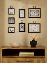 Next Black Salvage Hanging Photo Frame Set of 5- Buy online at McGrocer