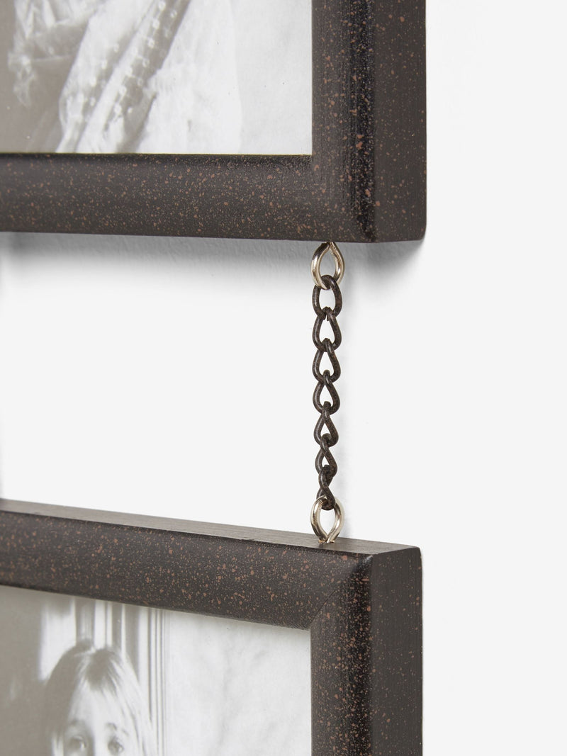 Black salvage hanging photo frame set of 5 - British product