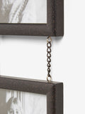 Black salvage hanging photo frame set of 5 - British product