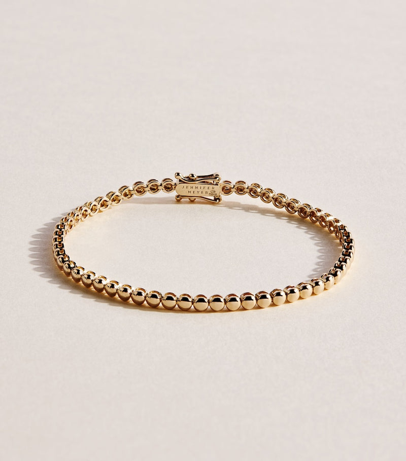 Jennifer Meyer mini yellow gold tennis bracelet (British brand)