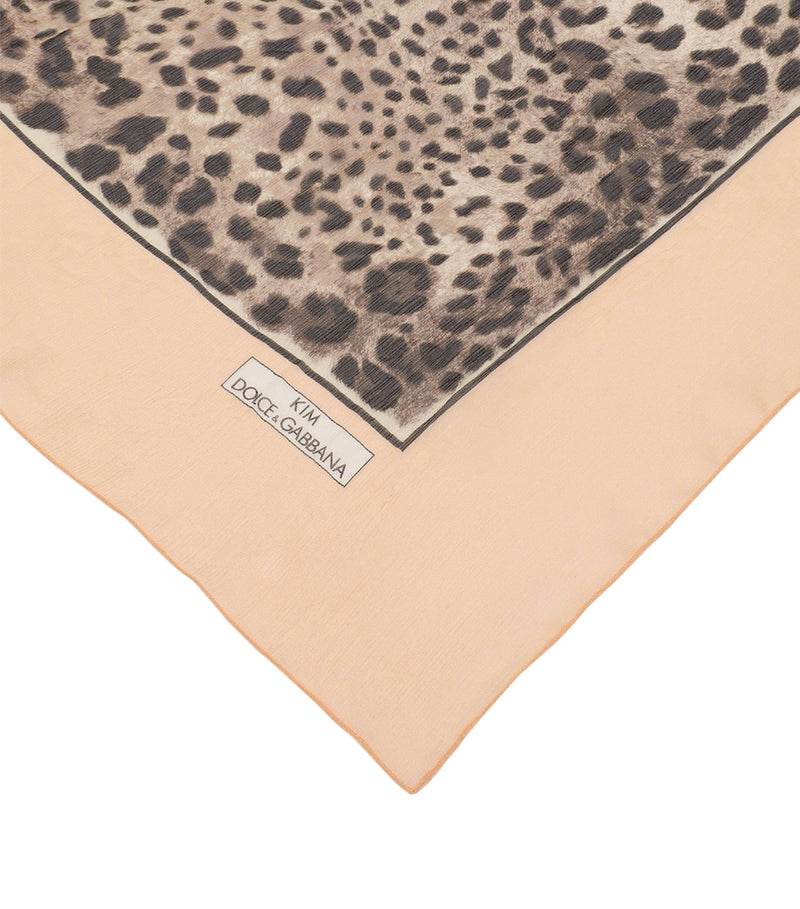 Dolce&Gabbana silk leopard print scarf, imported from the UK