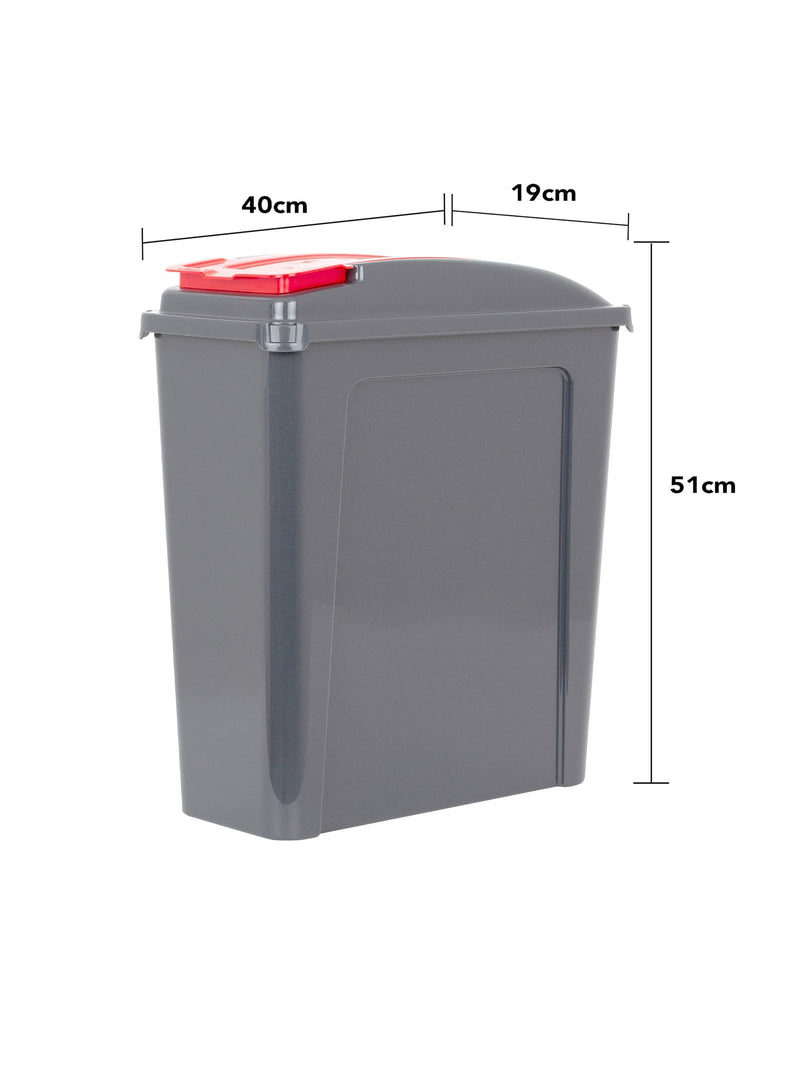 Wham grey recycle bin set 25L (British brand)