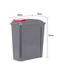 Wham grey recycle bin set 25L (British brand)