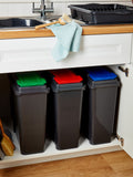 Wham grey recycle bin set 25L (British brand)