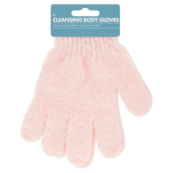 Superdrug Body Gloves Pink cleansing glove (British brand)