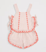 Sleeveless Top and Shorts Set in Stretch-Cotton for Toddlers 6-36 Months