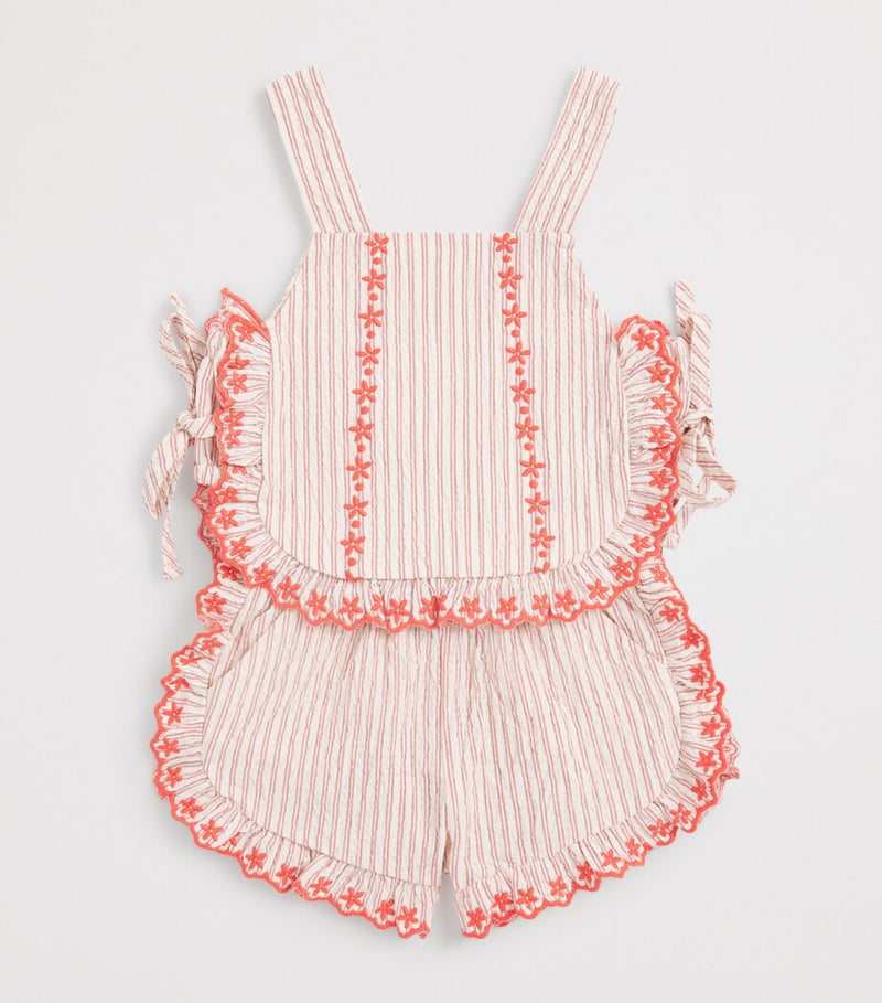 Gingersnaps stretch-cotton Juria top and shorts set for toddlers 6-36 months, UK version