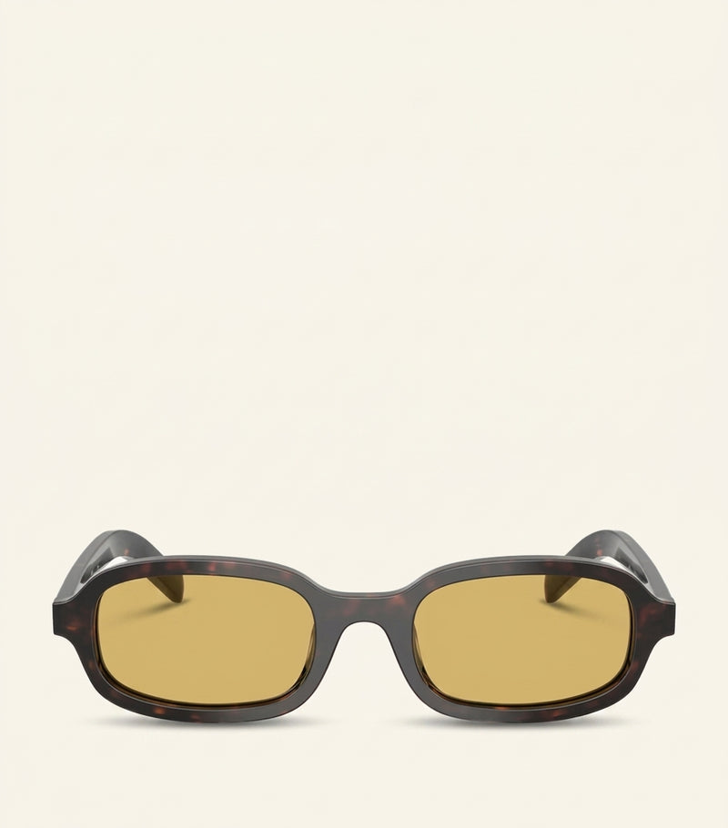 Prada acetate oval sunglasses made in Italy, imported from the UK