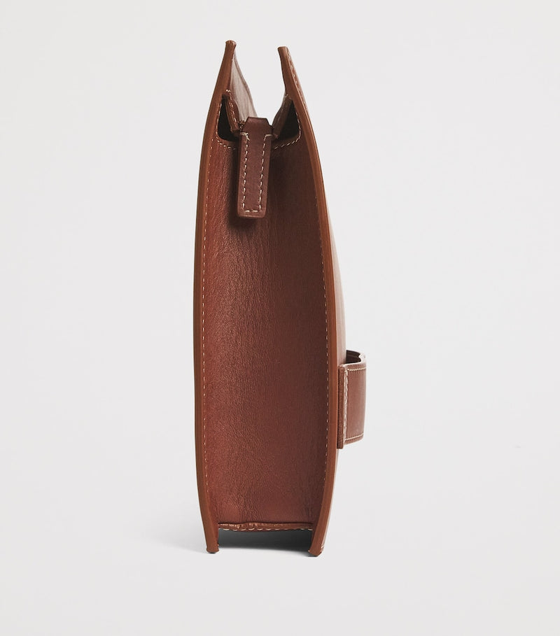 Eleventy hand-held pouch with palm strap - (British brand)