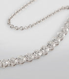 Anita Ko white gold diamond crescent necklace (British brand)
