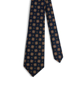 Harrods Dunhill Mulberry Silk Printed Tie- Buy online at McGrocer