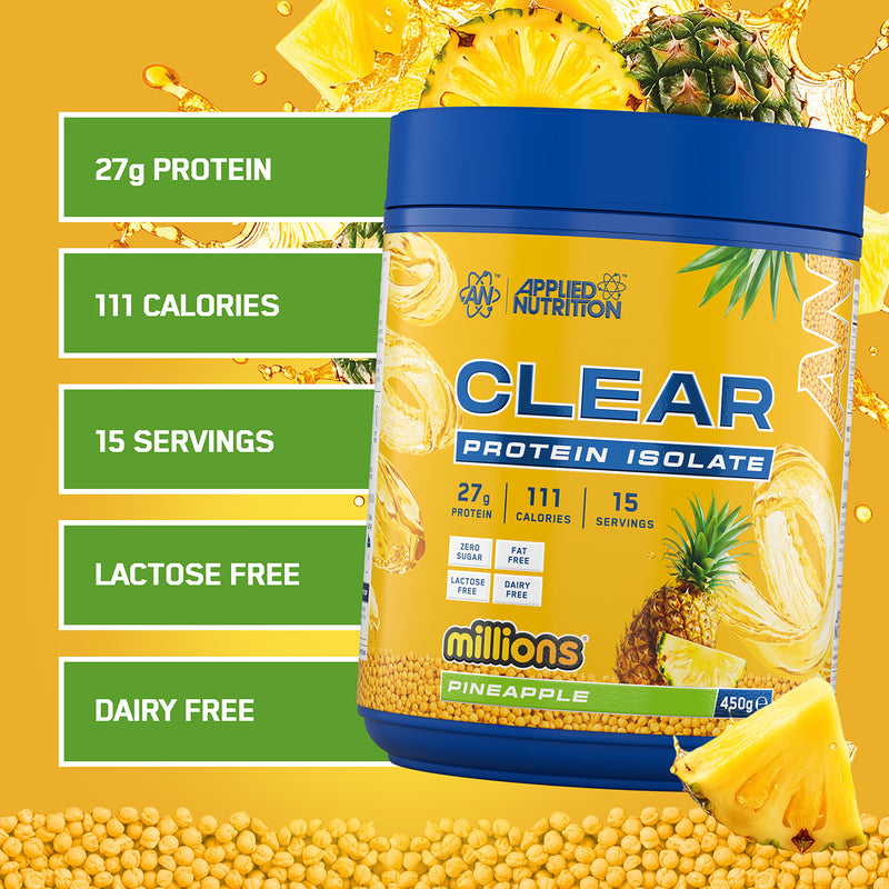 Applied Nutrition clear protein isolate Millions Pineapple 450g - British product