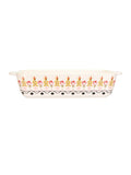 Cath Kidston cream ceramic roasting dish 33cm - British product