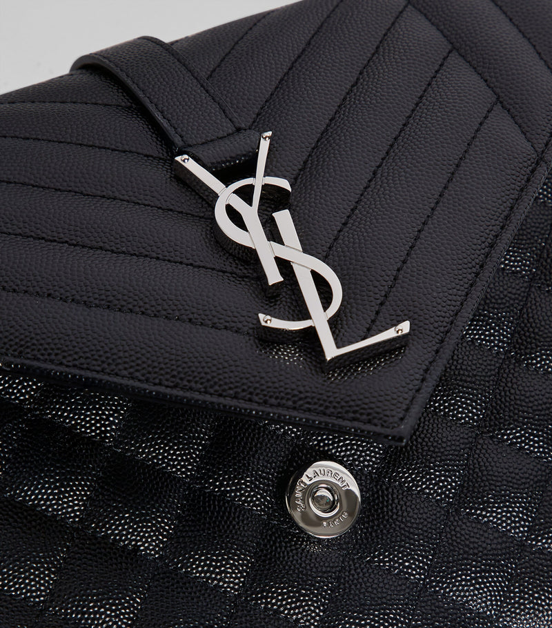 Saint Laurent medium envelope matelassé shoulder bag (British brand)
