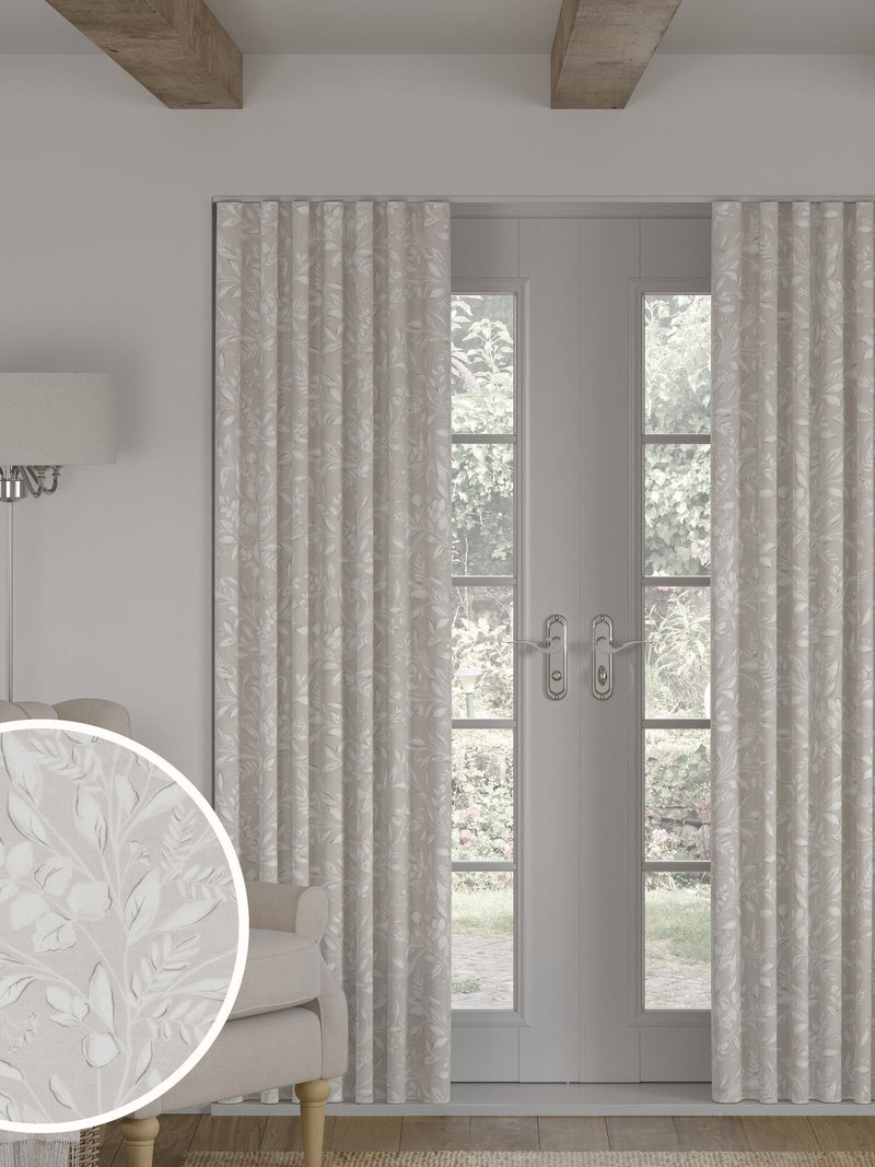 Natural country floral made to measure curtains (British brand)