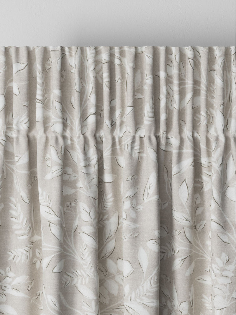 Natural country floral made to measure curtains (British brand)