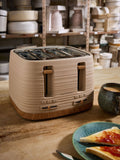 Morphy Richards Felspar Clay 4-slice toaster, imported from the UK