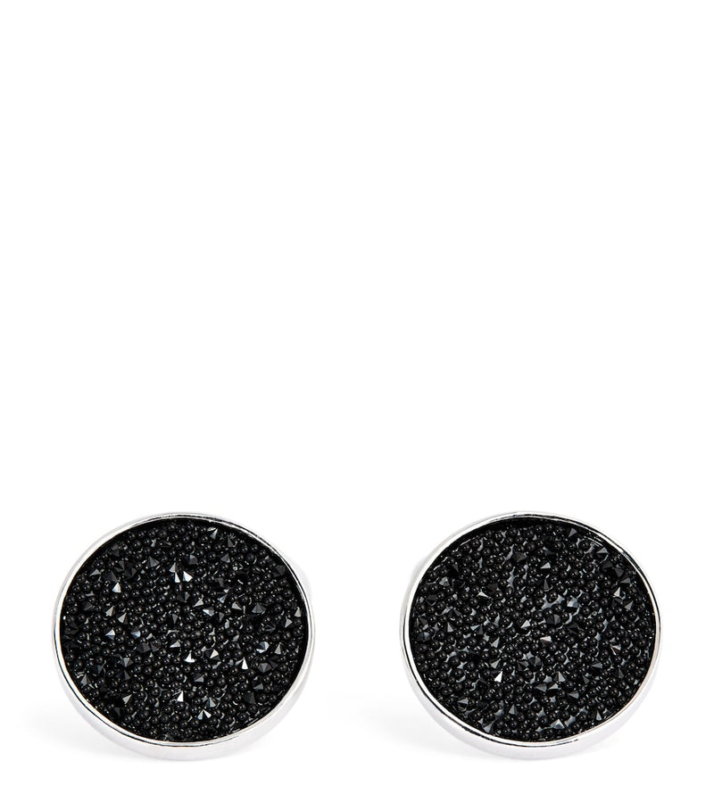 Babette Wasserman Moondust round cufflinks 1.8cm, imported from the UK