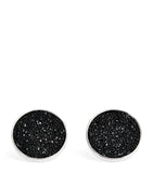 Babette Wasserman Moondust round cufflinks 1.8cm, imported from the UK