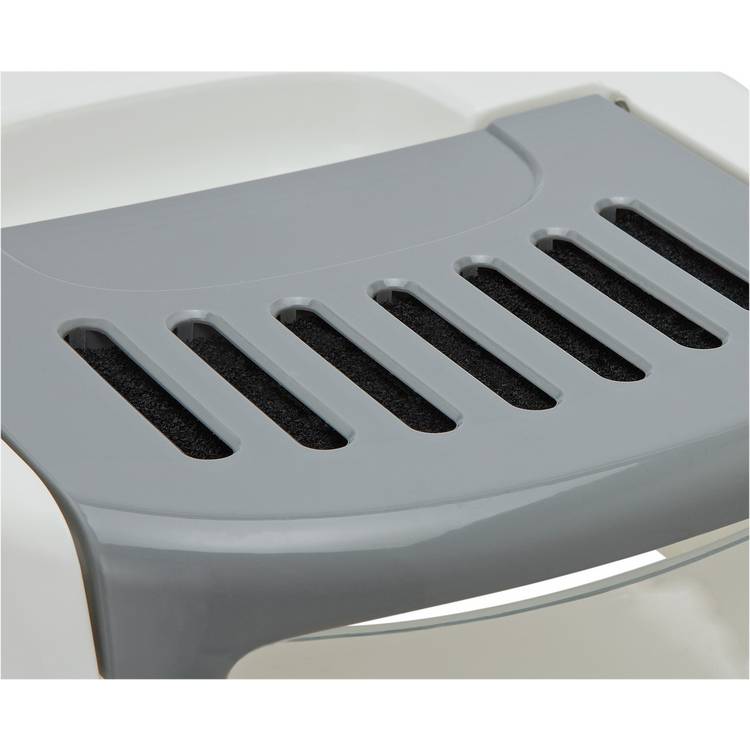 Front opening cat litter tray grey (British brand)