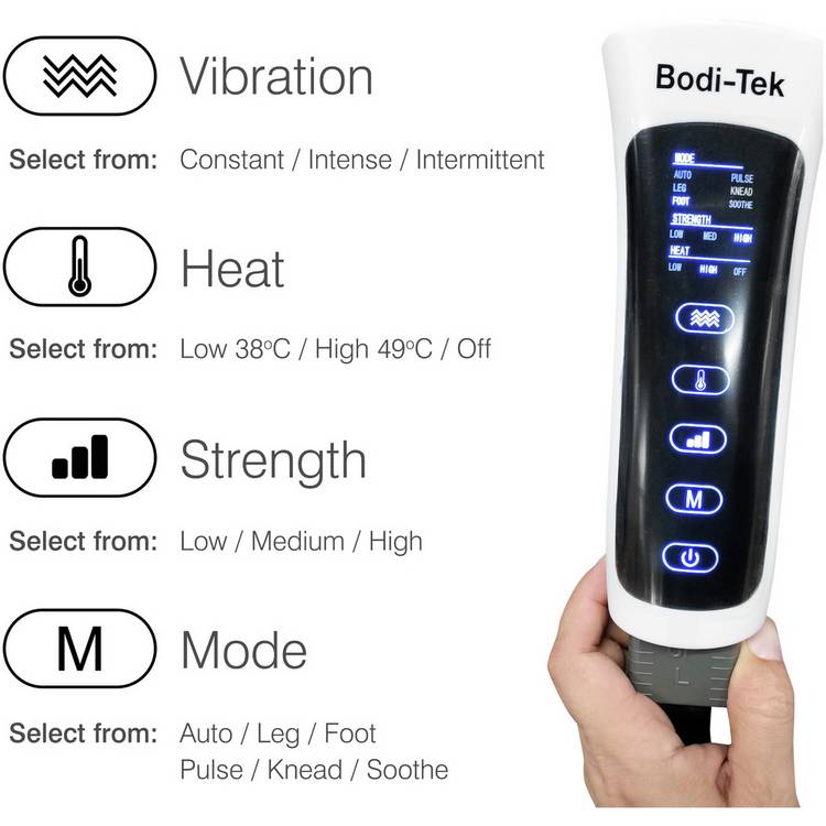 Bodi-Tek Comfort360 half leg air compression massager - British product
