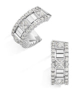 Harrods MARLI New York Mini White Gold and Diamond Life Hoop Earrings- Buy online at McGrocer
