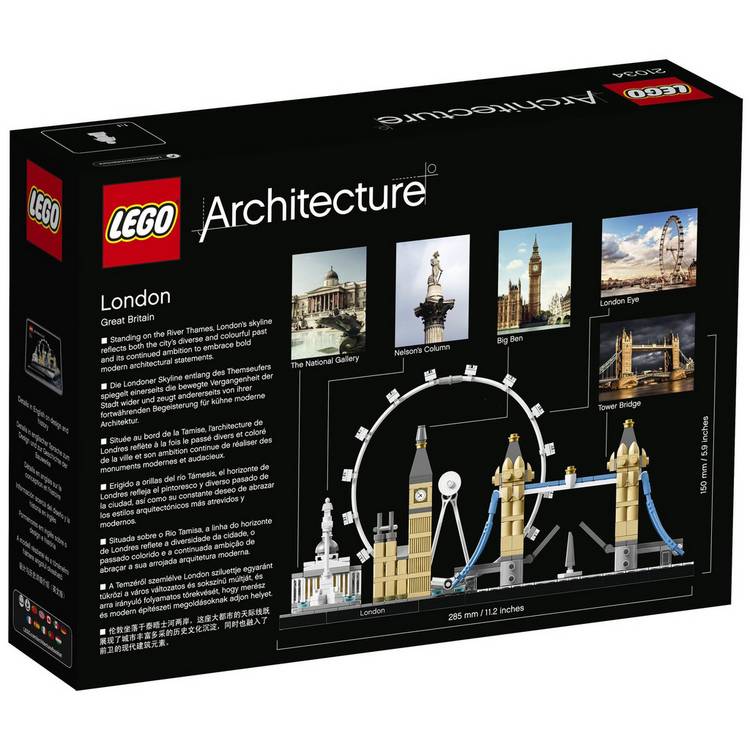 LEGO Architecture London Skyline building set 468 pieces, UK version