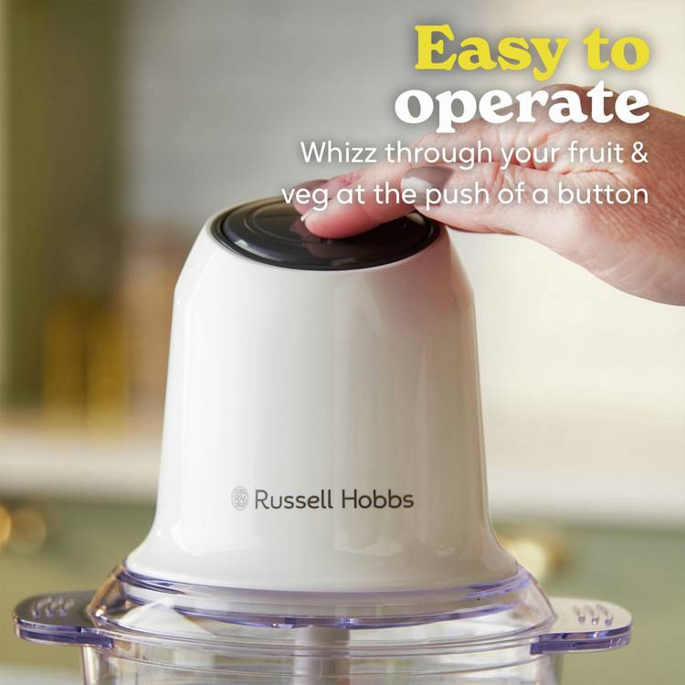 Russell Hobbs white mini chopper 500ml capacity - British product