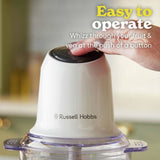 Russell Hobbs white mini chopper 500ml capacity - British product