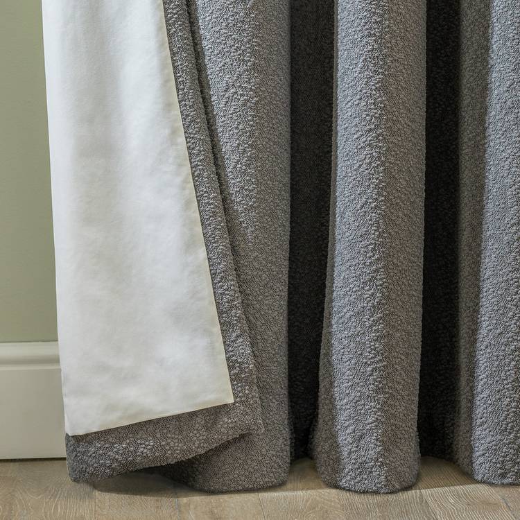 Habitat blackout eyelet curtains dark grey 117x137cm, imported from the UK