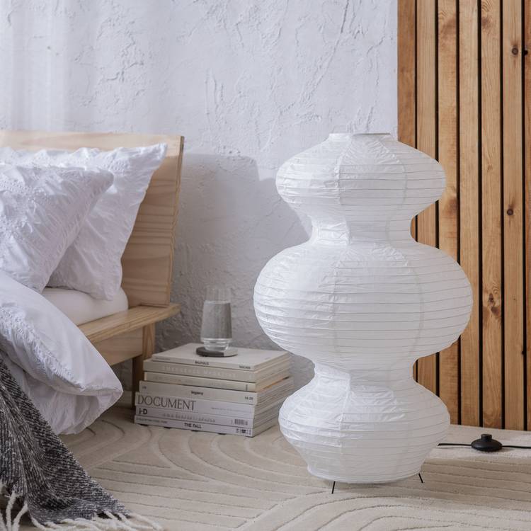 Habitat Sala white paper floor lamp, imported from the UK