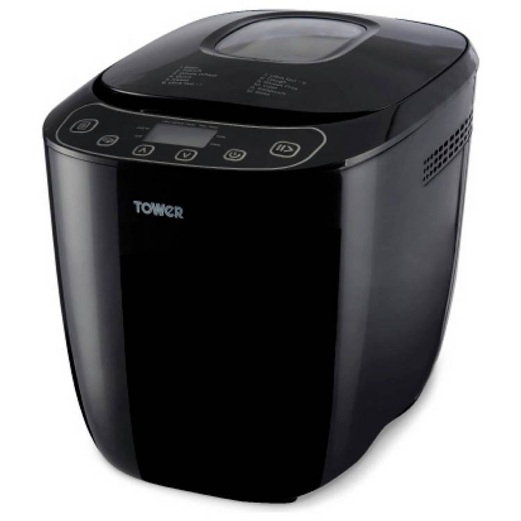 Tower digital breadmaker 1kg black, imported from the UK