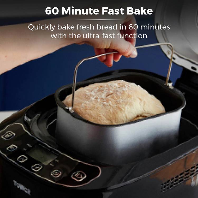 Tower digital breadmaker 1kg black, imported from the UK