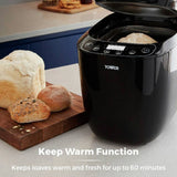 Tower digital breadmaker 1kg black, imported from the UK