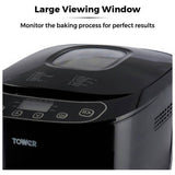 Tower digital breadmaker 1kg black, imported from the UK