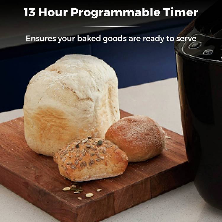 Tower digital breadmaker 1kg black, imported from the UK