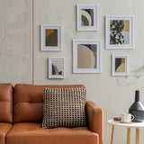 Habitat white wooden picture frames 6 pack mixed sizes, imported from the UK