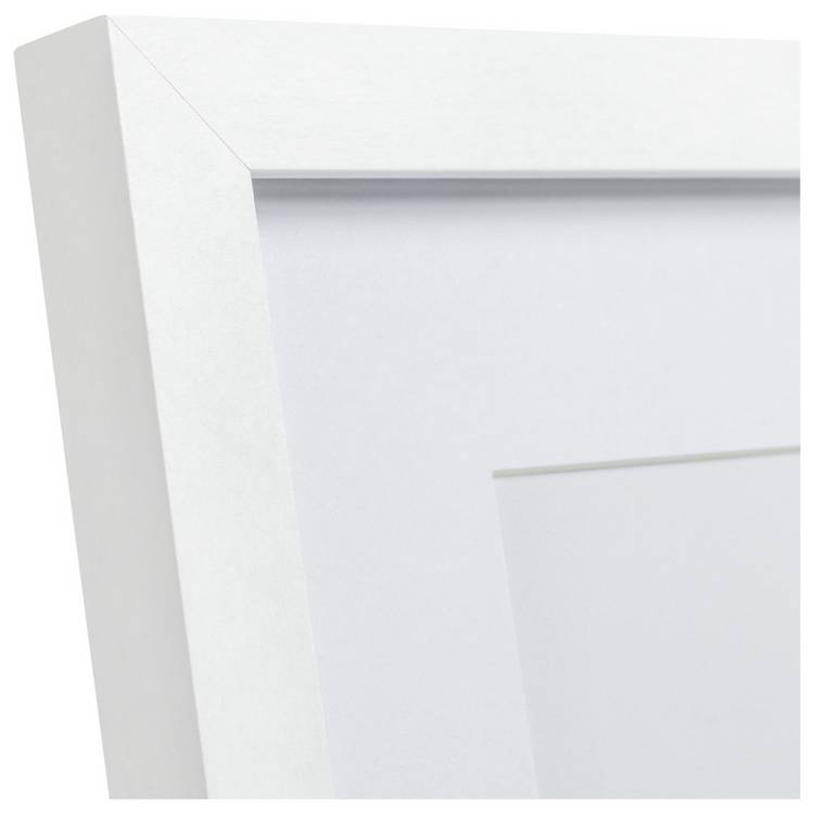 Habitat white wooden picture frames 6 pack mixed sizes, imported from the UK