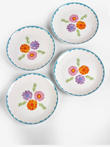 Next Lucy Tiffney Floral Set of 4 Stoneware Dinner Plates- Buy online at McGrocer