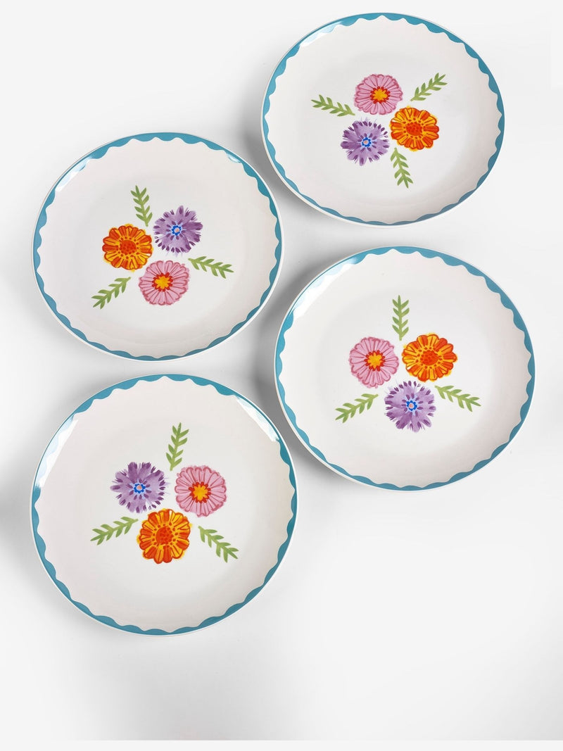 Lucy Tiffney floral dinner plates set of 4, UK version