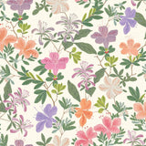 RHS Springtime Serenade Cream Wallpaper, 50cm by 10m, imported from the UK