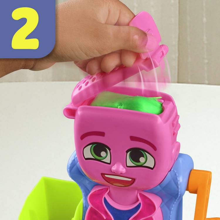 Play-Doh Hair Stylin' Salon playset with 6 tubs and 7 accessories (British brand)