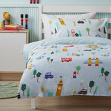 Argos Home London Blue Kids Bedding Set Single, imported from the UK
