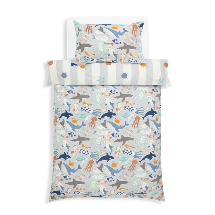 Habitat kids bedding set Under the Sea printed toddler, UK version